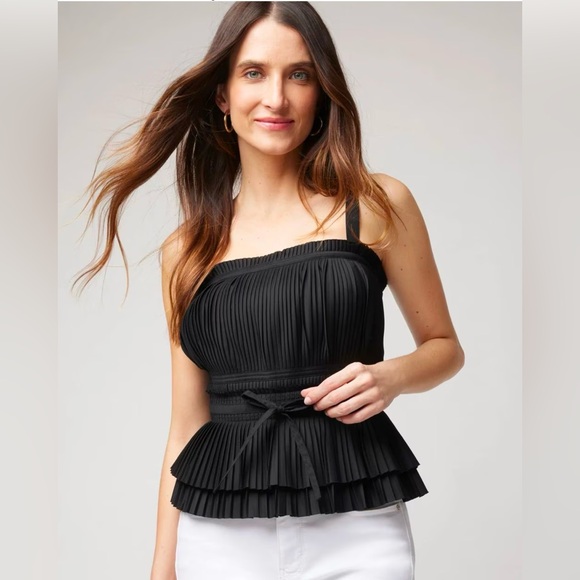 WHBM Pleated Poplin Bustier - Picture 1 of 11